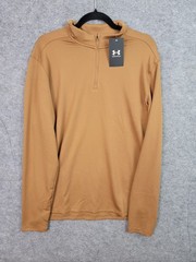 Under Armour Movement 1/4 Zip Lightweight Shirt Light Brown Size M