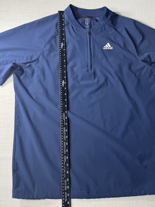 Adidas Men’s 1/4 Zip Pullover Blue Large Athletic Running Top gallery