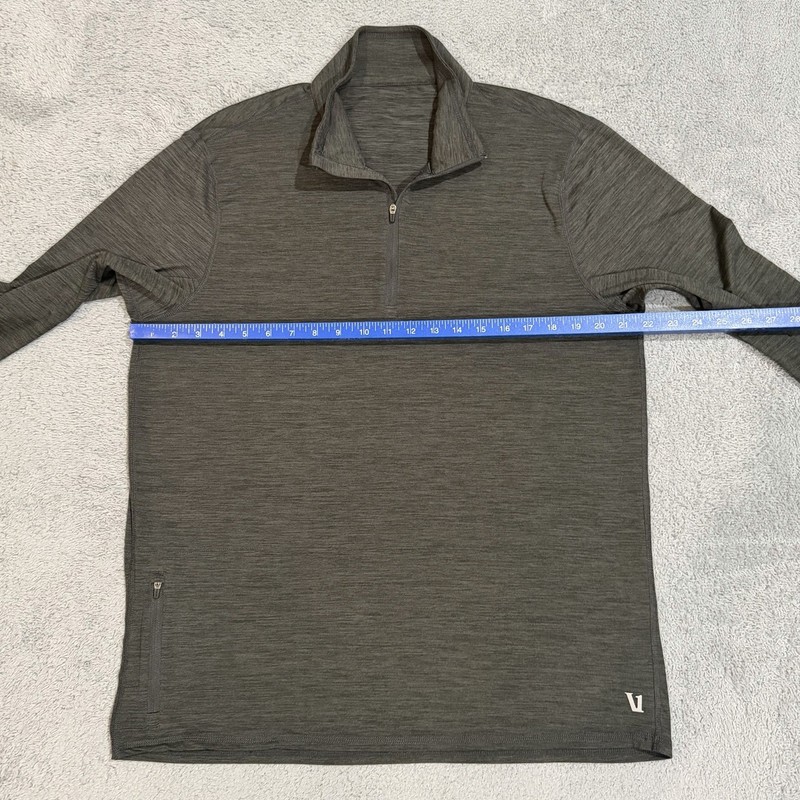 Vuori Ease Performance Half Zip Jacket 2.0 Men’s XL Black & Gray Pullover gallery