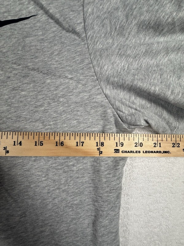 Nike Shirt Size Medium Gray Tee Dry Fit Short Sleeve Top Adult Workout Dri-Fit gallery