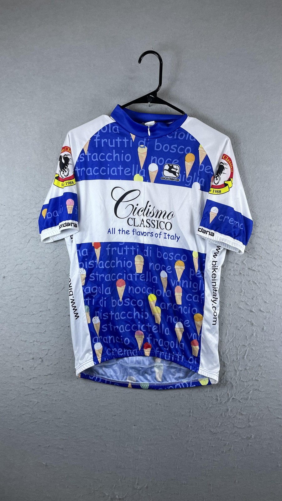Giordana Ciclismo Classico Cycling Jersey Mens Large Ice Cream Italy Full Zip gallery