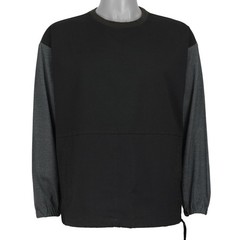 Browny Mens M Colorblock Pocket Crewneck Sweatshirt Japanese Brand