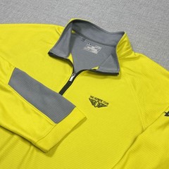 Under Armour The Olympic Club Golf 1/4 Zip Pullover Mens XL Yellow Mock Neck