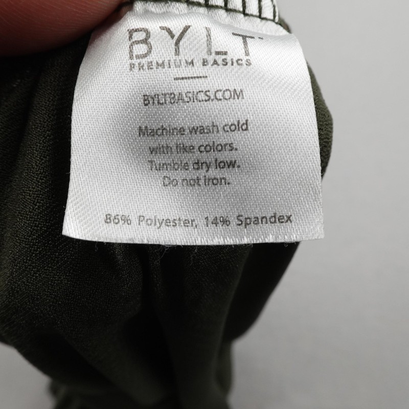 BYLT Hoodie Mens XL Green The Circuit Tank Hooded Henley Sleeveless Shirt Gym gallery