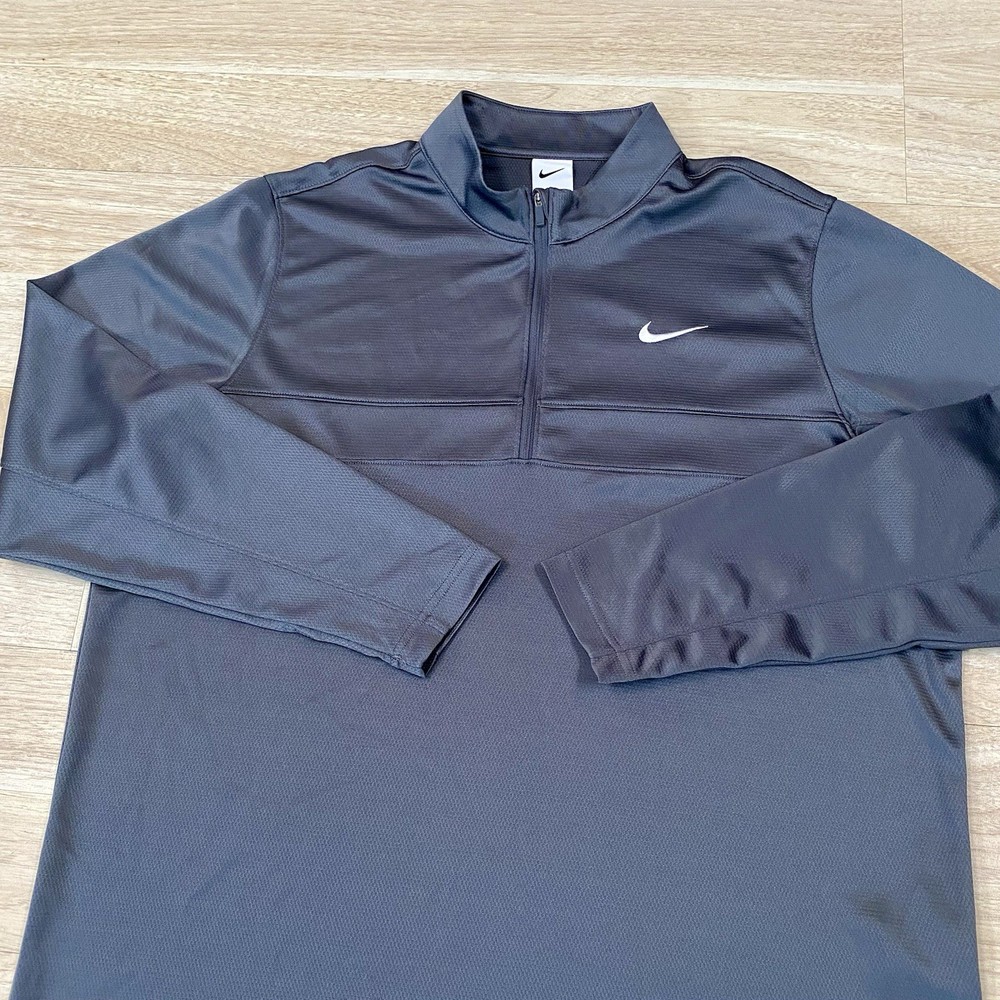 Nike Pullover Men’s XL Gray 1/4 Zip Golf Shirt Jacket Long Sleeve Training Top