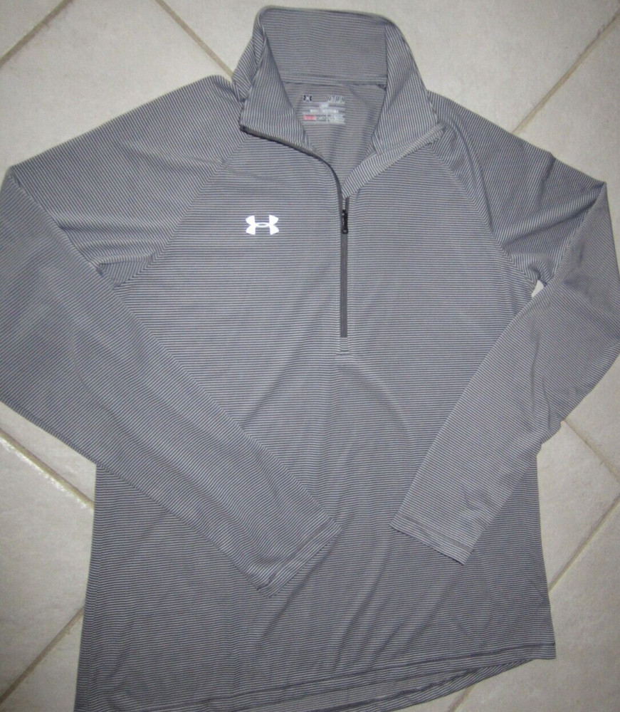 MENS SHIRT ATHLETIC UNDER ARMOUR 1/3 ZIP CHEST 38 MEDIUM