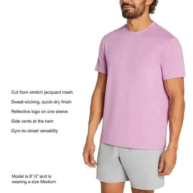 GapFit Men's Short Sleeve Performance Tee Size Small Purple T-Shirt gallery