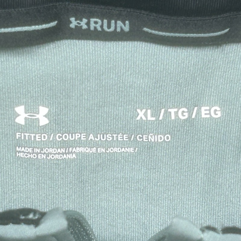 Under Armour Qualifier Run 2.0 ½ Zip Mens XL Green Fitted Thumb Holes Activewear gallery