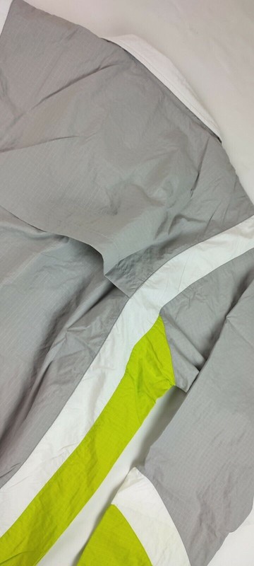 OG NIKE RE-ISSUE JUST DO IT SHELL JACKET WOLF GREY VOLT LIME WINDBREAKER SIZE XL gallery
