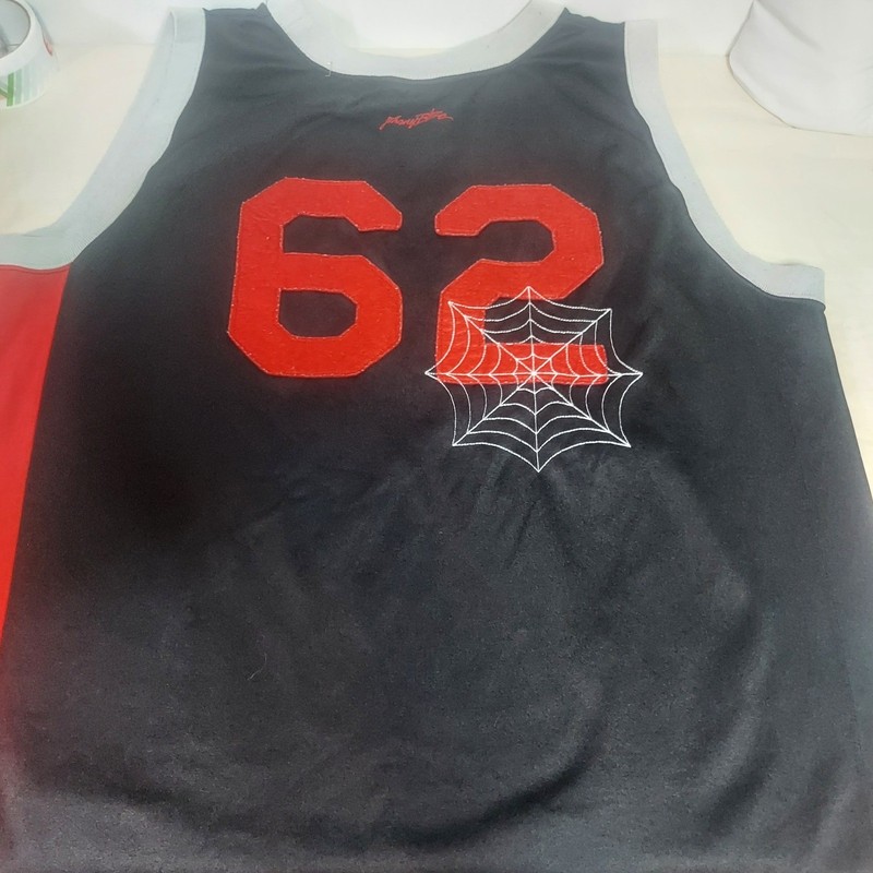 Johnny Blaze Marvel Spiderman Throwback Series Basketball Jersey 2XL Black Red gallery