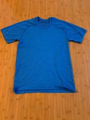 Lilulemon Vent Tech SS Stretch Your Head Performance T Shirt Blue Size S