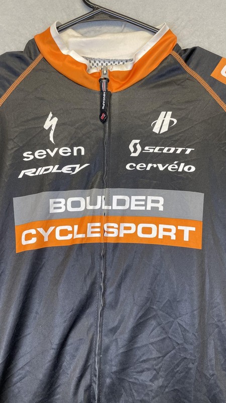 Hincapie Boulder Cycle Sport Jersey Mens 2XL Black Short Sleeve Full Zip Cycling gallery