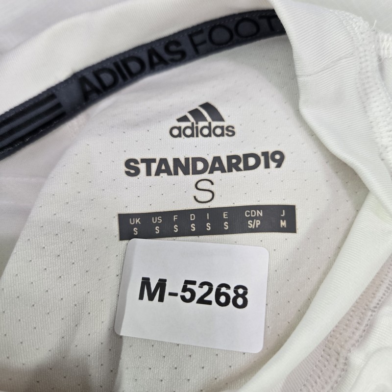 Adidas Men Activewear Top S White Padded Compression Shirt STANDARD19 gallery