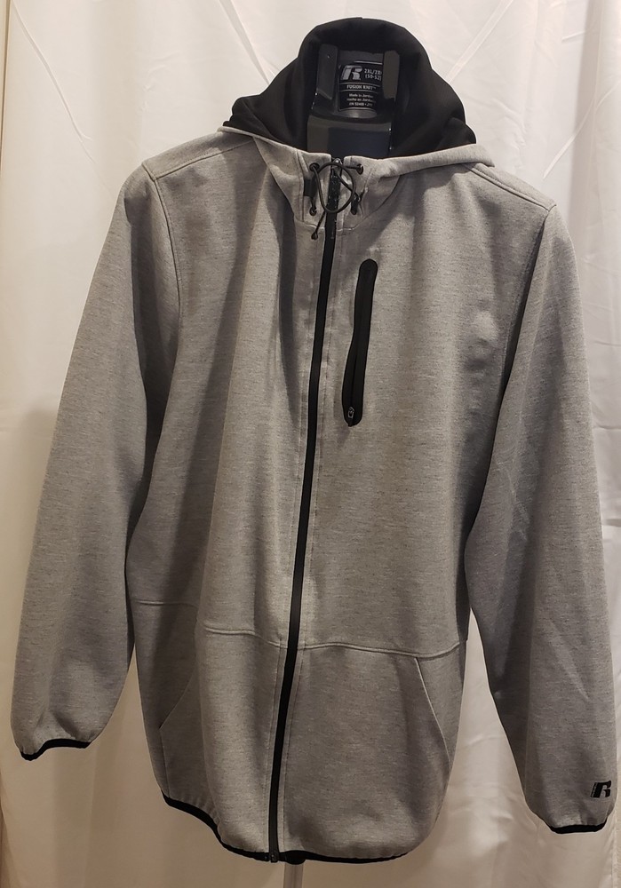 Russell mens 2 piece fusion knit sweatsuit, top 2xl - 2xg (44-46) bottom 2xl-2xg