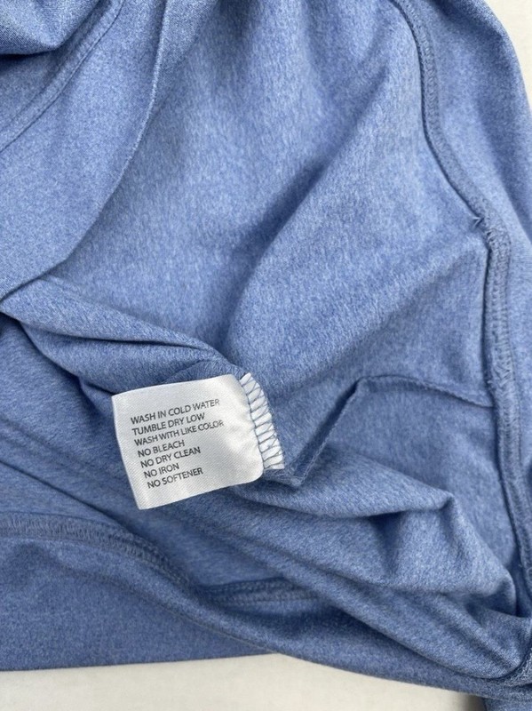 Rhoback Performance Q-Zip Pullover Mens Small Blue Heather Golf Long Sleeve gallery