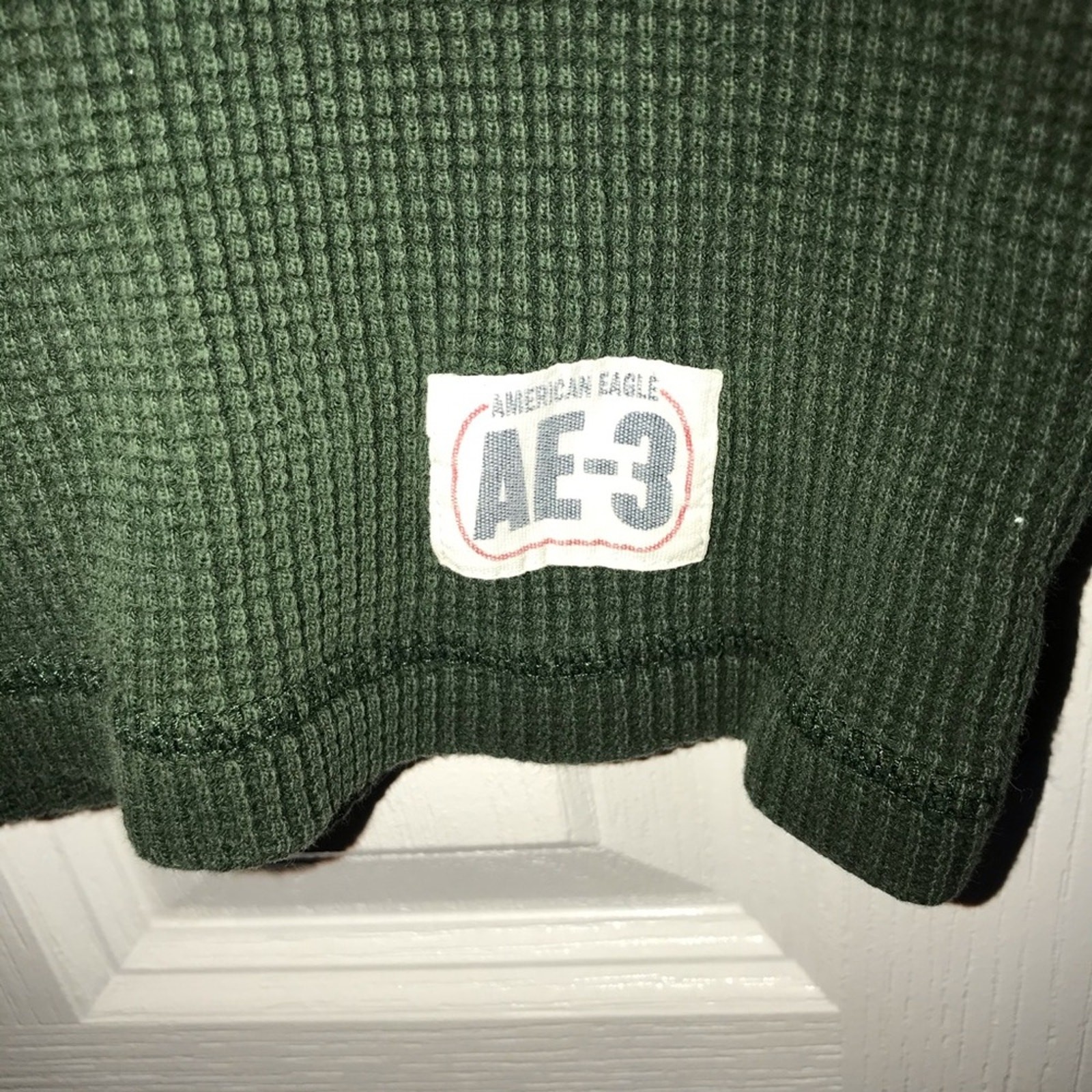 American Eagle Waffle Knit Thermal Sz. M AE-3 Thick gallery