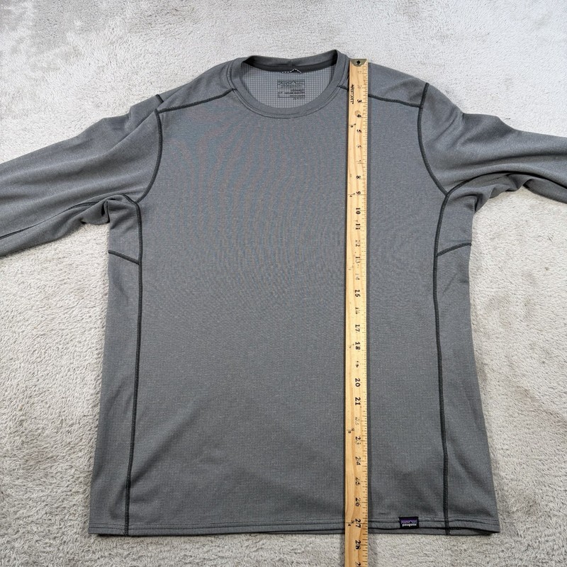 Patagonia Shirt Men Large Grey Midweight Capilene Baselayer Polartec Long Sleeve gallery