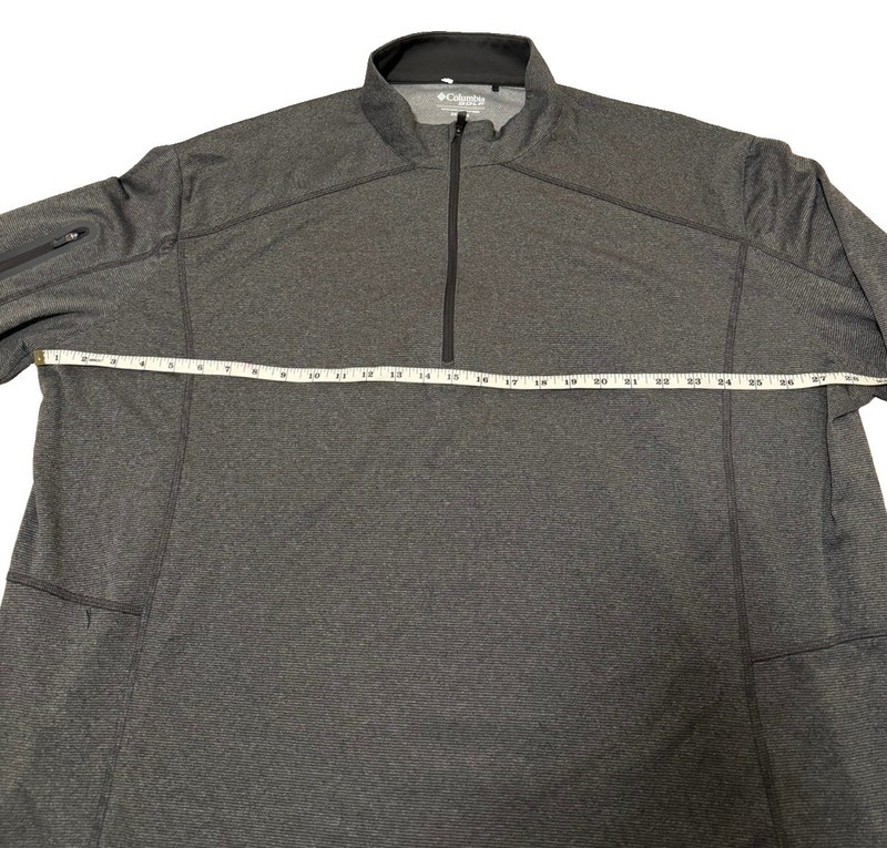 Columbia Golf Omni-Wick 1/4 Zip Pullover Mens 3XL Gray Long Sleeve Jacket gallery