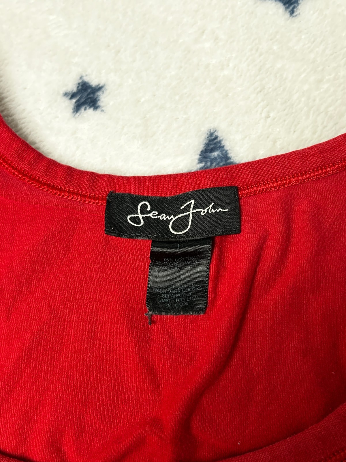 Sean John Mens Red Tank Top Sleeveless Ribbed Side Stretch Casual Cotton gallery