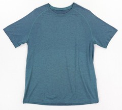 Lululemon Metal Vent T-Shirt Mens Large Mystic Green / Mariner Athletic Running