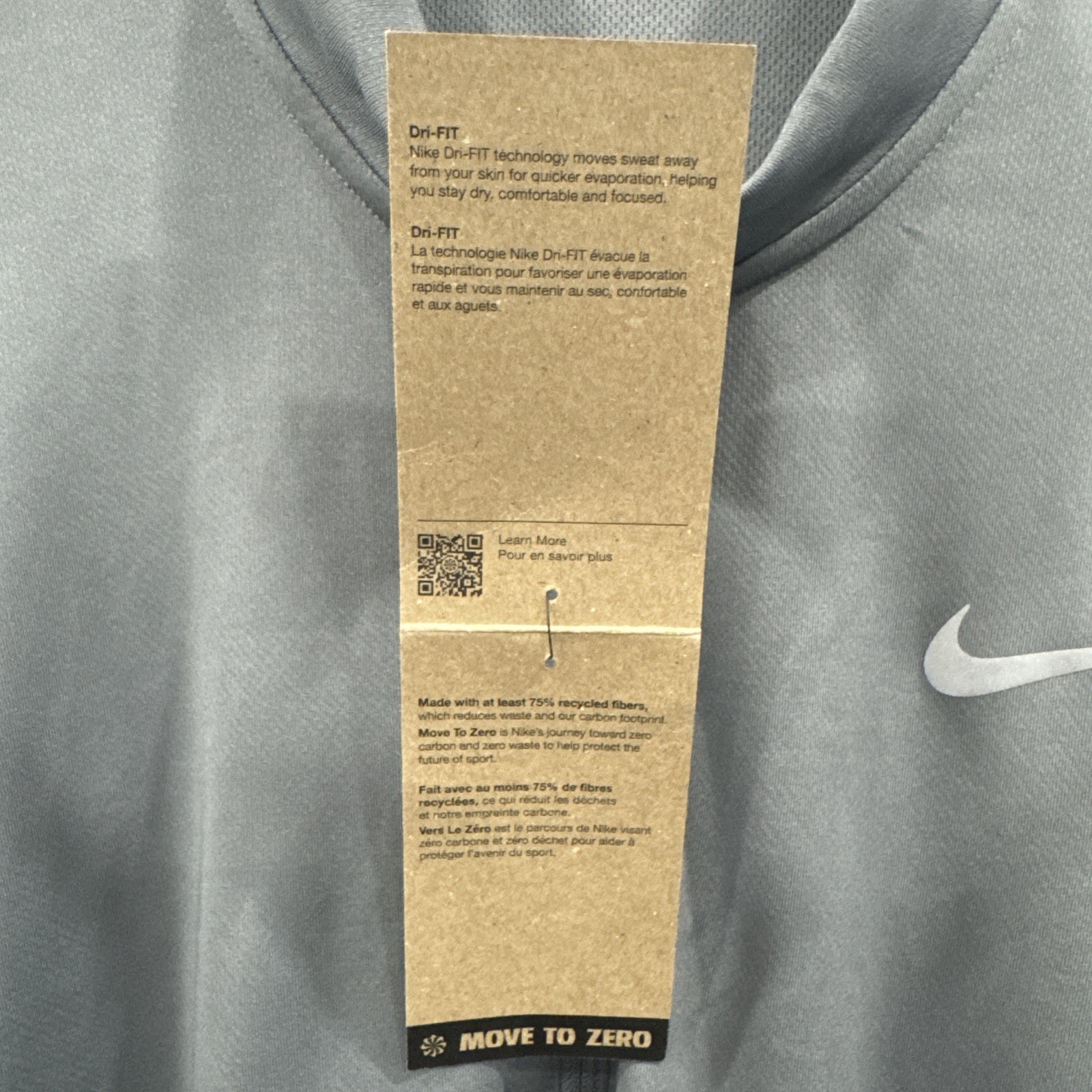 Nike Men's Dri-Fit Pacer 1/2 Zip Running Top Reflective Silver NWT Men’s Medium! gallery