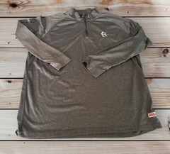 Stitches Mens 1/4 Zip Long Sleeve Pullover MLB St. Louis Cardinals Size Xl Grey