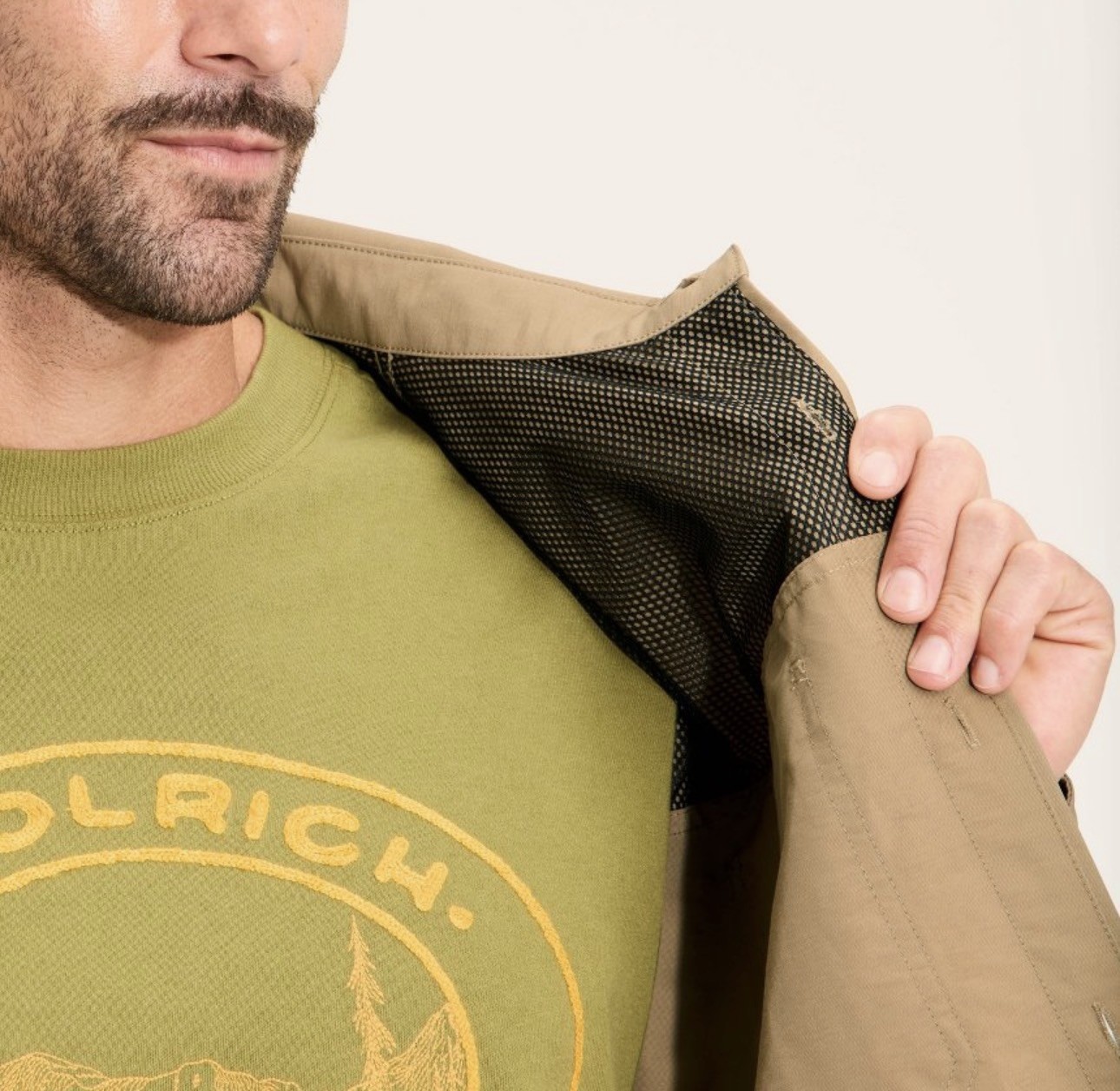 NEW Woolrich x Target Khaki Vented Long Sleeve Fishing Shirt Outdoor Mens S gallery