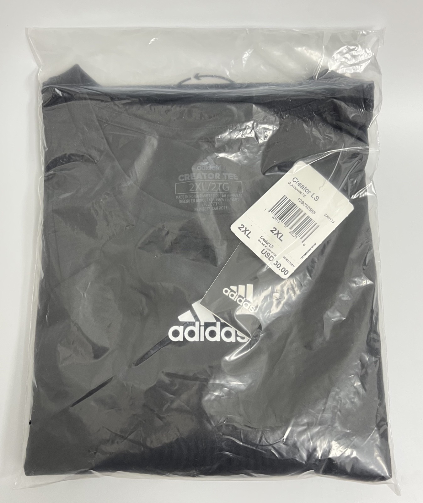 Adidas - Creator - Men's Long Sleeve T-Shirt - Black - 2X-Large - EK0123 gallery