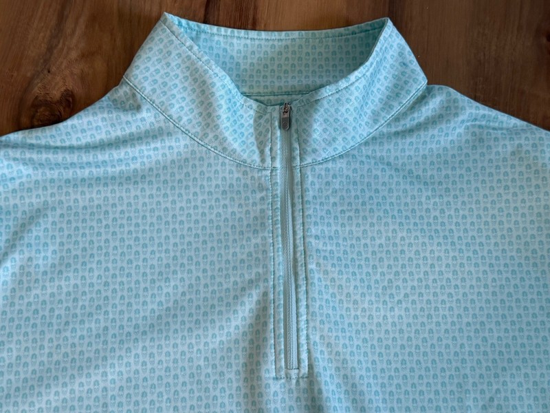 Peter millar Crown Sport Perth “Pina Skullada” Performance 1/4 Zip Pullover XLT gallery