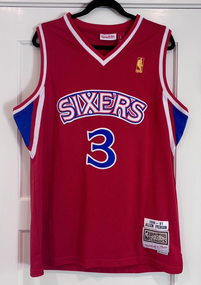 MITCHELL & NESS NBA AUTHENTIC JERSEY PHILADELPHIA 76ERS 96 ALLEN IVERSON