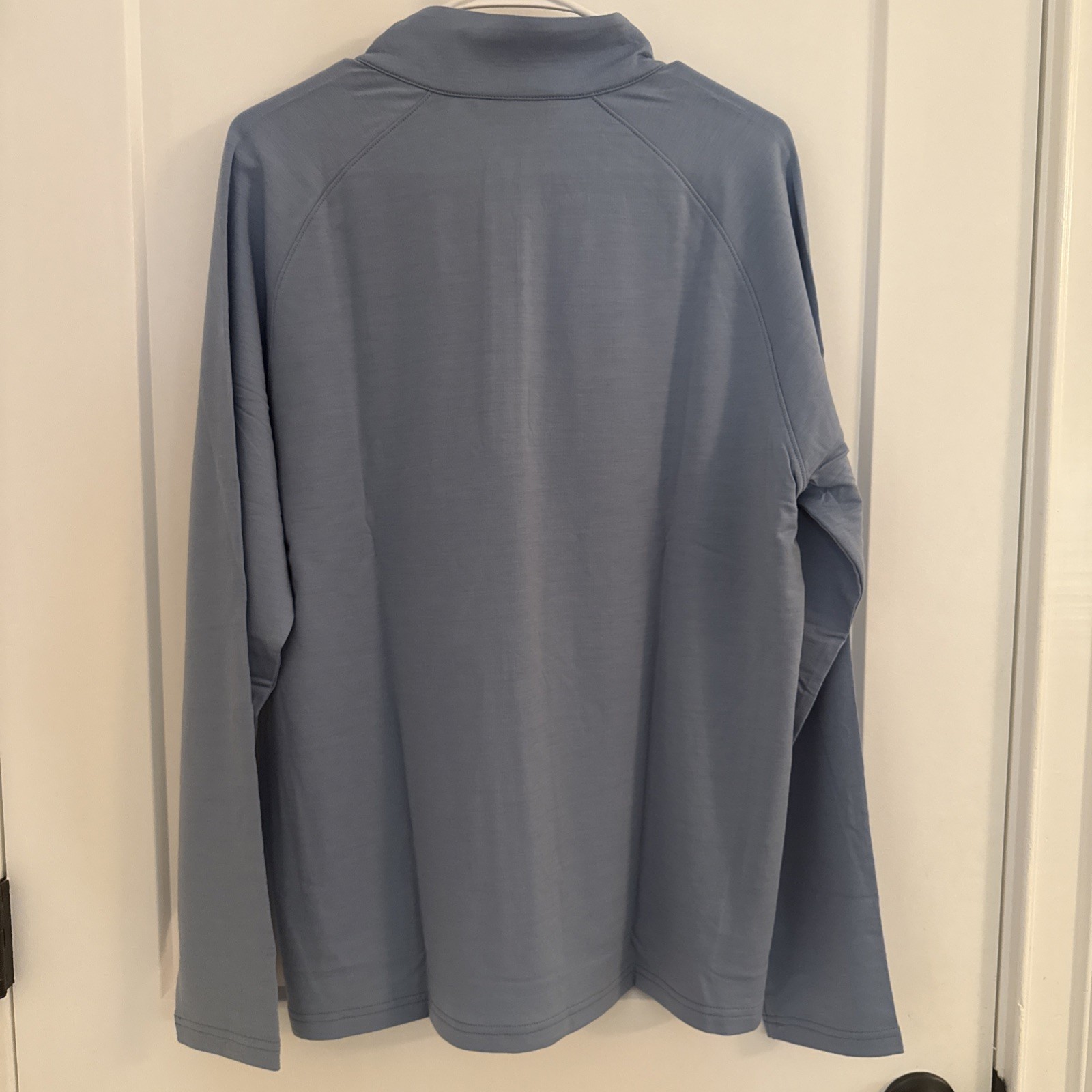 Peter Millar Pullover Men's Large Light Blue 1/4 Zip Performance Golf gallery