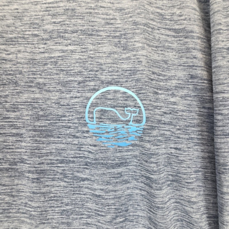 Vineyard Vines Shirt Mens XL Blue Performance Long Sleeve Tagless Whale Graphic gallery
