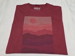 Marine Layer Weekend Sport Performance Heatwave Wine Short Sleeve Shirt Larger