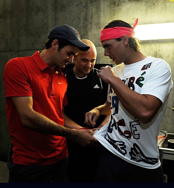 Roger Federer Nike 2010 Indian wells/Hit for Haiti Polo Size:S (JPN M) RF gallery