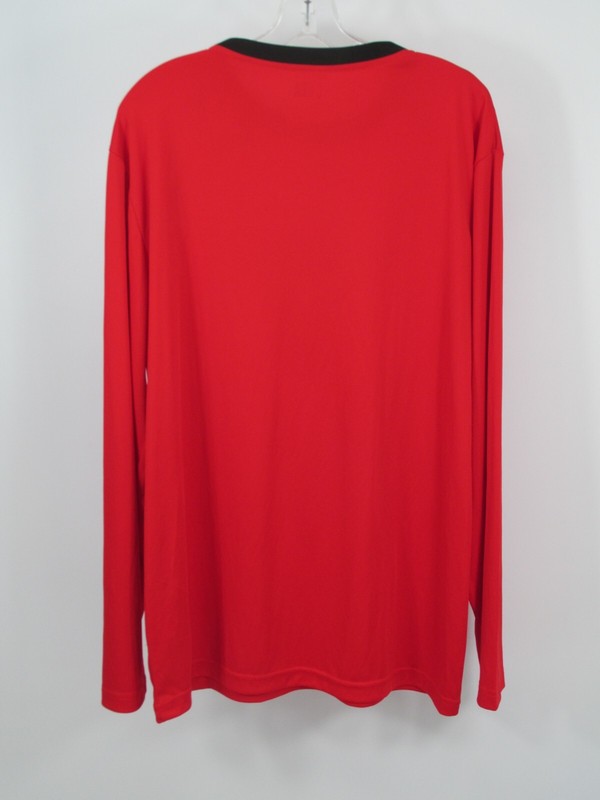 NWT NBA CHICAGO BULLS Pullover Athletic Shirt Men Large Red Long Sleeve Big Logo gallery