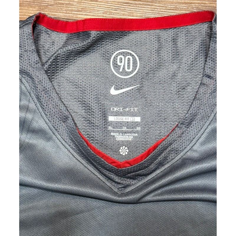 Nike Total 90 Retro Soccer Training Jersey Mens Black Grey (HV1178-010) Sz XL gallery