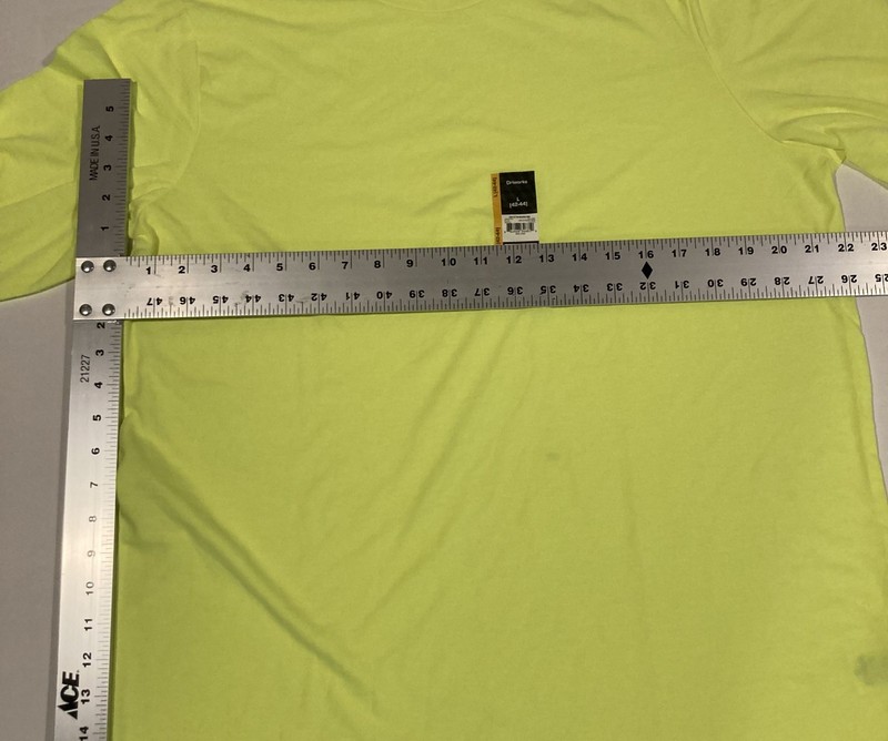Athletic Works Men Size Large Long Sleeve Moisture Wicking Tri Blend Yellow gallery