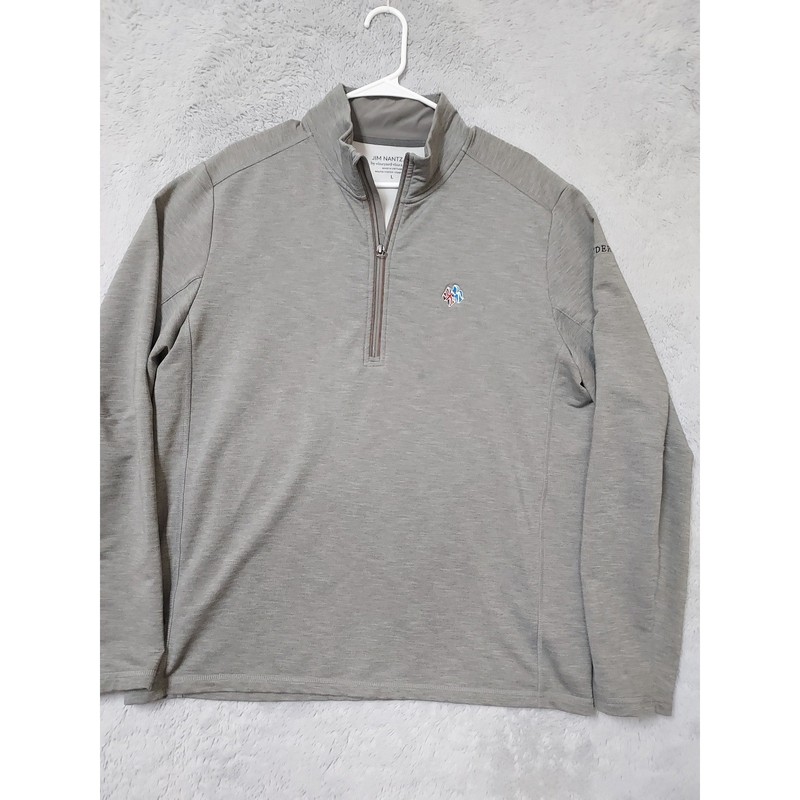 Vineyard Vines Pullover Mens Large Jim Nantz Frederica Golf Quarter Zip Gray L gallery