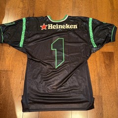 Vintage Hockey Football Heineken Promotion Jersey XL #1 Beer