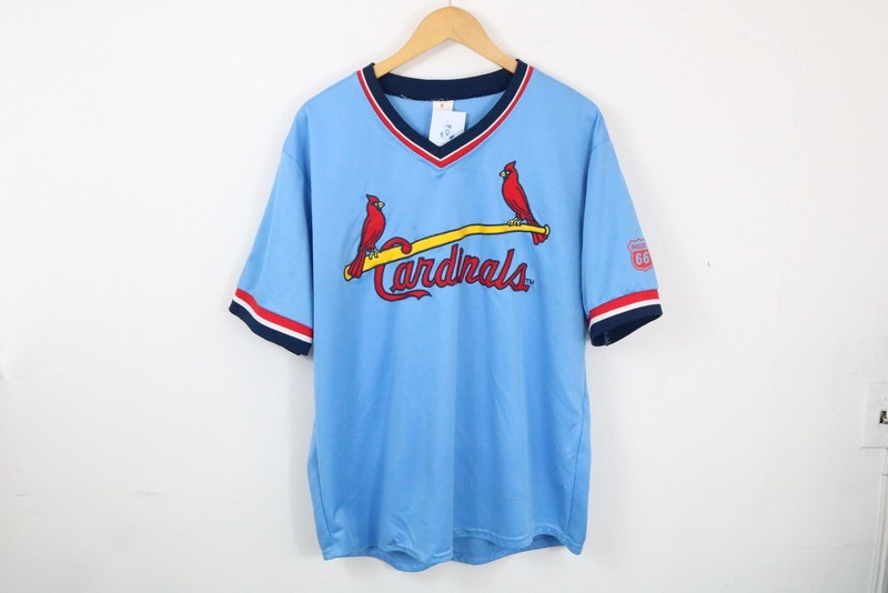 Cardinals Birds Jersey | Vintage St Louis Baseball V Neck Shirt | Phillips 66 Sl gallery