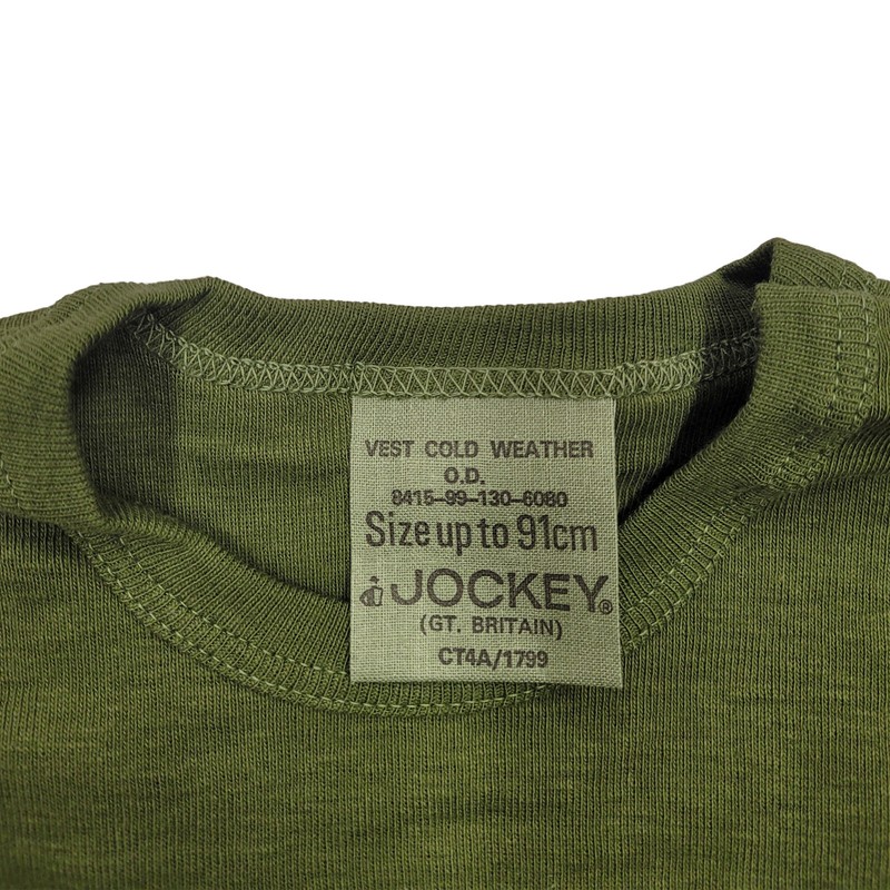 Original British Army Thermal Base Layer Olive Green Military Long Sleeve Top gallery