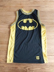 Vtg Batman Basketball Jersey #1 DC Comics Tank Top Adult Sz Small