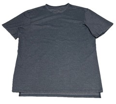 Lululemon Commission Blue T Shirt Mens Size XL Chambray Performance Short Sleeve