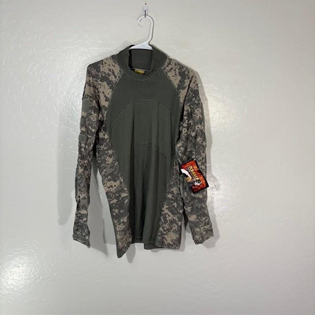 Massif Army Combat Shirt Mens Large Camo Flame Resistant Tactical Military NWT gallery