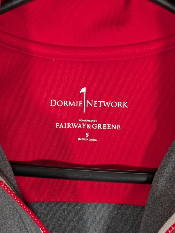 Fairway & Greene 1/4 Zip Golf Pullover Dormie Network Men's Small Performance gallery