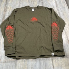 Nike ACG Long Sleeve Shirt Lungs Cargo Khaki DX9454 325 Men’s Sz Medium T-Shirt