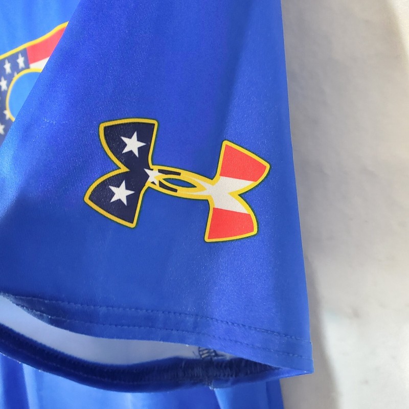 Under Armour Compression Shirt Superman Mens XXL Logo US FLAG CREW-NECK gallery