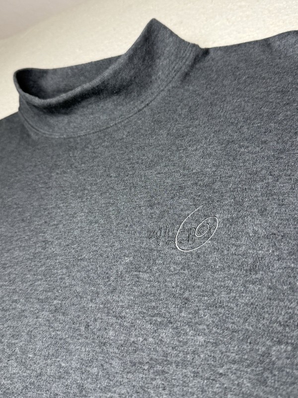 Fairway & Greene Men’s Grey Long Sleeve Mock Neck Pima Golf Shirt XL gallery
