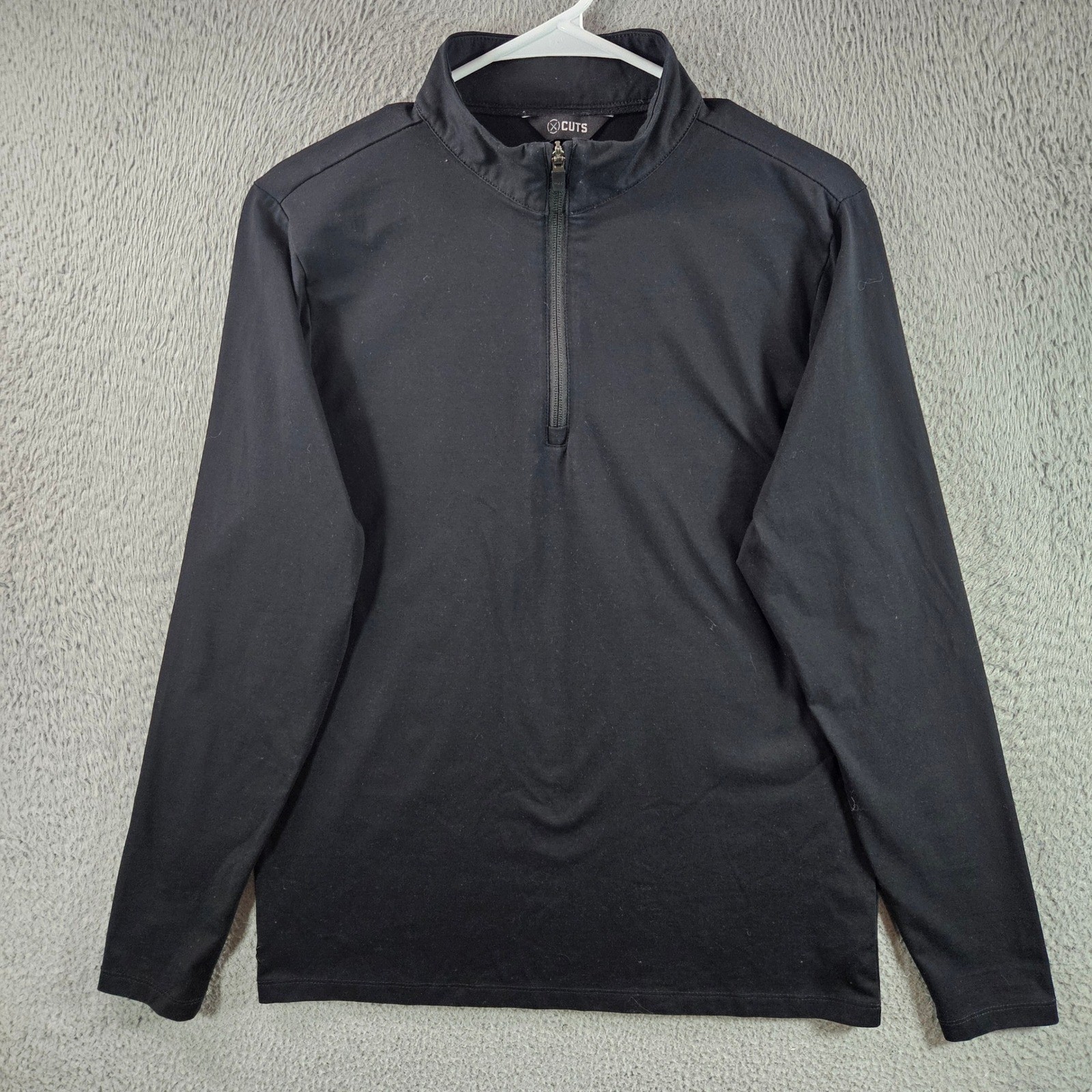 Cuts Pyca Pro Quarter Zip Pullover Black Mens Size S Polyester Spandex gallery