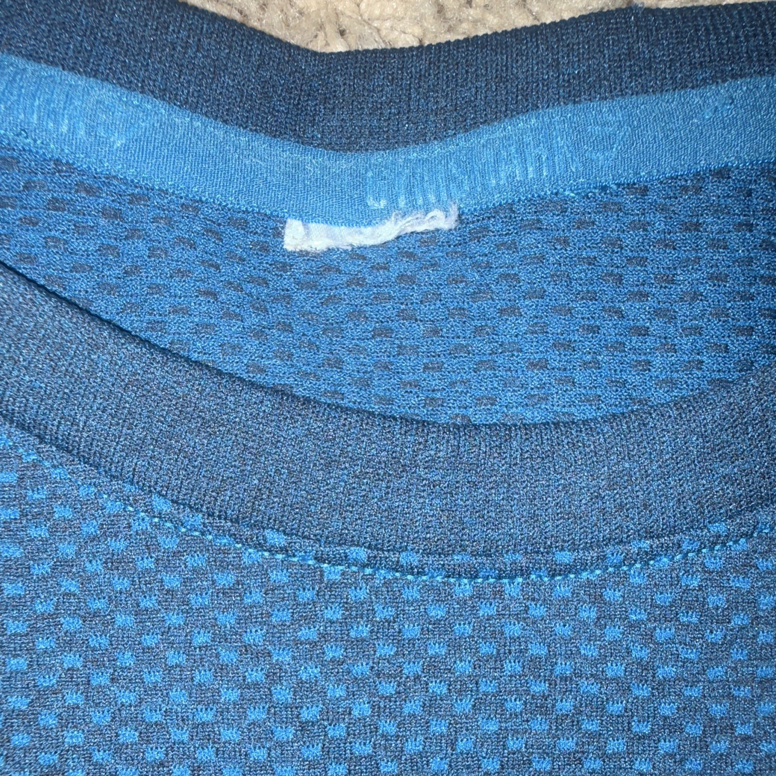 Gymshark Shirt Men Medium Blue OG Phantom Seamless Compression David Laid Gym gallery